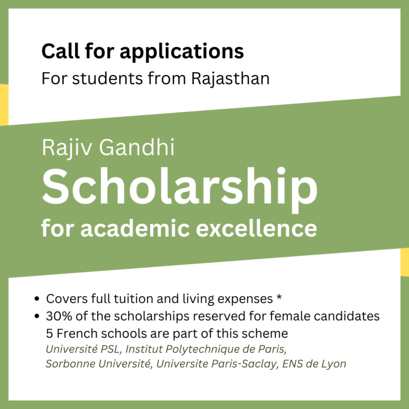 Rajiv Gandhi Scholarship for Academic Excellence French Institute in